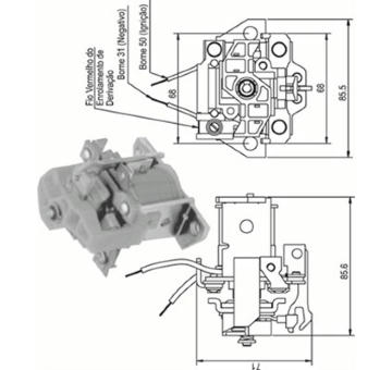 Elektromagnetický spínač, startér MAGNETI MARELLI 940113050338