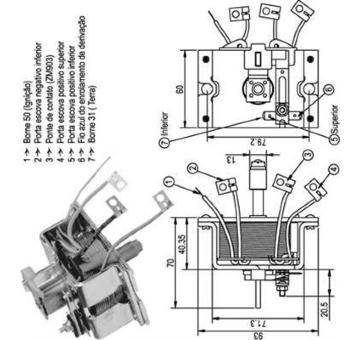 Elektromagnetický spínač pre żtartér MAGNETI MARELLI 940113050339