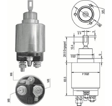 Elektromagnetický spínač, startér MAGNETI MARELLI 940113050348