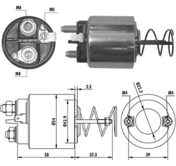Elektromagnetický spínač pre żtartér MAGNETI MARELLI 940113050371