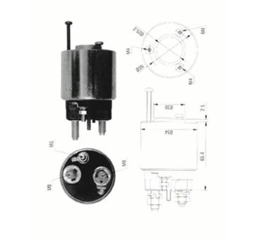 Elektromagnetický spínač, startér MAGNETI MARELLI 940113050372