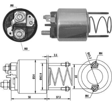 Elektromagnetický spínač pre żtartér MAGNETI MARELLI 940113050382