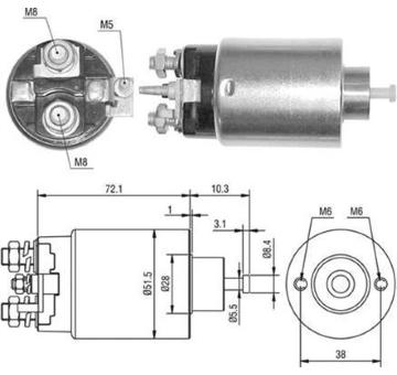 Elektromagnetický spínač pre żtartér MAGNETI MARELLI 940113050396