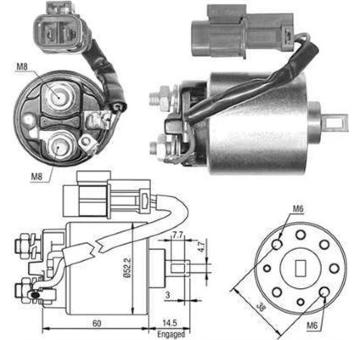 Elektromagnetický spínač pre żtartér MAGNETI MARELLI 940113050399