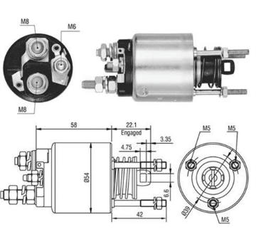 Elektromagnetický spínač pre żtartér MAGNETI MARELLI 940113050458