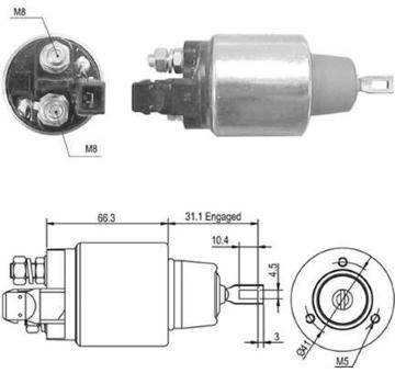 Elektromagnetický spínač, startér MAGNETI MARELLI 940113050468