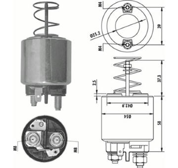 Elektromagnetický spínač pre żtartér MAGNETI MARELLI 940113050486