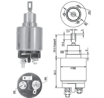 Elektromagnetický spínač, startér MAGNETI MARELLI 940113050537