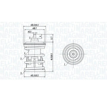 Termostat, chladivo MAGNETI MARELLI 352317005090