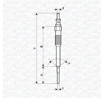 Žhavicí svíčka MAGNETI MARELLI 062900136304
