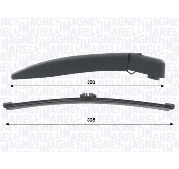 Stěrač-sada, čiżtění oken MAGNETI MARELLI 000723180437