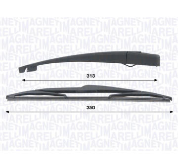 Stěrač-sada, čiżtění oken MAGNETI MARELLI 000723180441