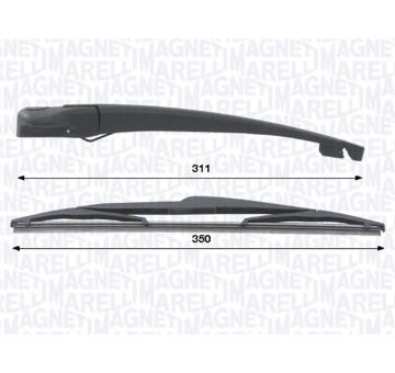 Stěrač-sada, čiżtění oken MAGNETI MARELLI 000723180442