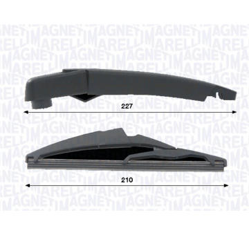 Sasa ramienka stierača, čistenie okien MAGNETI MARELLI 000723180443