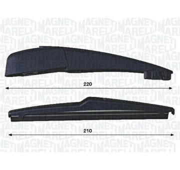 Stěrač-sada, čiżtění oken MAGNETI MARELLI 000723180444