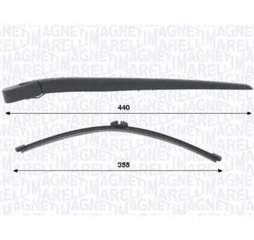 Stěrač-sada, čiżtění oken MAGNETI MARELLI 000723180451