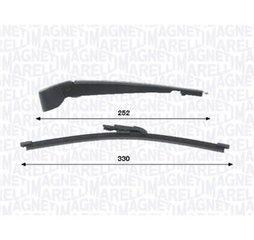 Stěrač-sada, čiżtění oken MAGNETI MARELLI 000723180456