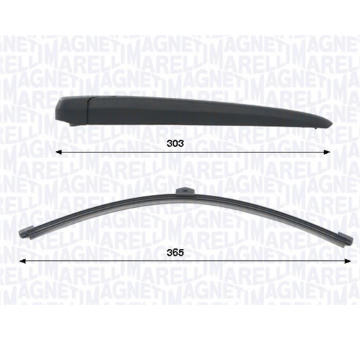 Stěrač-sada, čiżtění oken MAGNETI MARELLI 000723180459