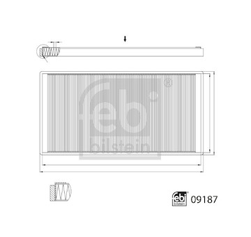 Filtr, vzduch v interiéru FEBI BILSTEIN 09187