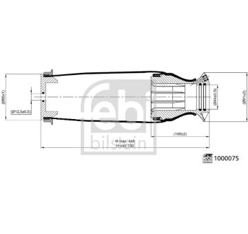 Mech, zaveseni kabiny FEBI BILSTEIN 1000075