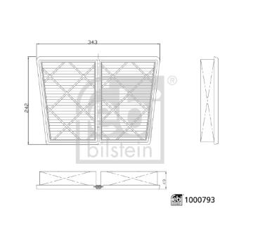 Vzduchový filter FEBI BILSTEIN 1000793