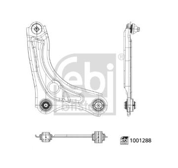 Řídicí páka, zavěšení kol FEBI BILSTEIN 1001288