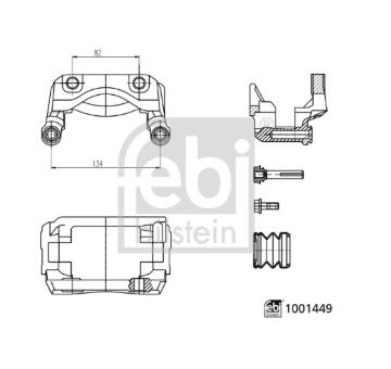 Drżiak brzdového strmeňa FEBI BILSTEIN 1001449