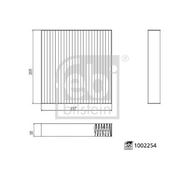 Filter vnútorného priestoru FEBI BILSTEIN 1002254