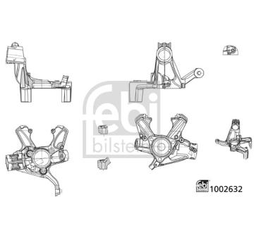 Čap nápravy zavesenia kolies FEBI BILSTEIN 1002632