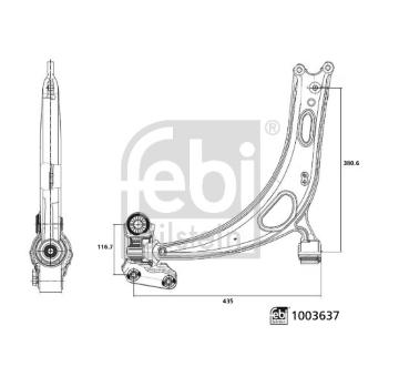 Řídicí páka, zavěšení kol FEBI BILSTEIN 1003637