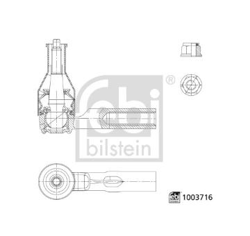 Hlava příčného táhla řízení FEBI BILSTEIN 1003716