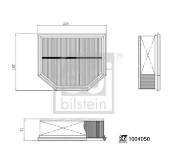 Vzduchový filtr FEBI BILSTEIN 1004050