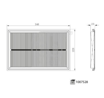 Vzduchový filtr FEBI BILSTEIN 1007528