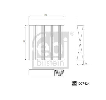 Filtr, vzduch v interiéru FEBI BILSTEIN 1007624