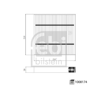 Filtr, vzduch v interiéru FEBI BILSTEIN 1008174
