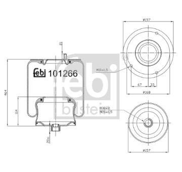 Mech, pneumaticke odpruzeni FEBI BILSTEIN 101266