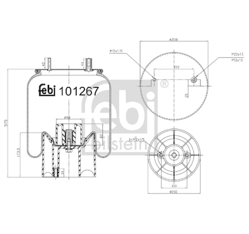 Mech, pneumaticke odpruzeni FEBI BILSTEIN 101267