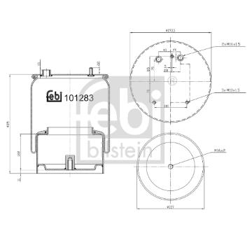 Mech, pneumaticke odpruzeni FEBI BILSTEIN 101283