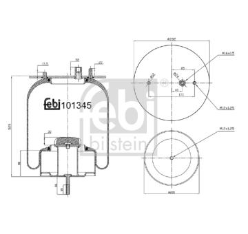 Mech pneumatického prużenia FEBI BILSTEIN 101345