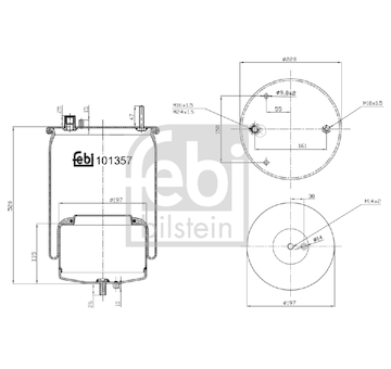 Mech, pneumaticke odpruzeni FEBI BILSTEIN 101357