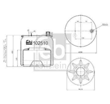 Mech, pneumaticke odpruzeni FEBI BILSTEIN 102510