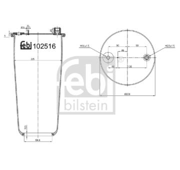 Mech, pneumaticke odpruzeni FEBI BILSTEIN 102516