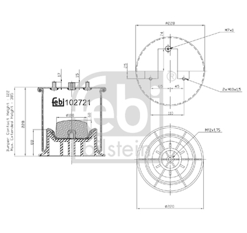 Mech, pneumaticke odpruzeni FEBI BILSTEIN 102721