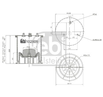 Mech, pneumaticke odpruzeni FEBI BILSTEIN 102809