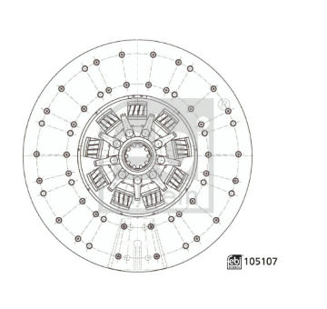 Spojková lamela FEBI BILSTEIN 105107