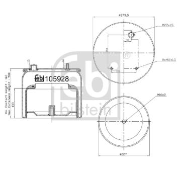 Mech, pneumaticke odpruzeni FEBI BILSTEIN 105928