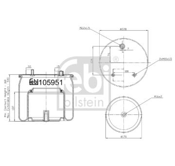 Mech, pneumaticke odpruzeni FEBI BILSTEIN 105951