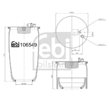 Mech, pneumaticke odpruzeni FEBI BILSTEIN 106549