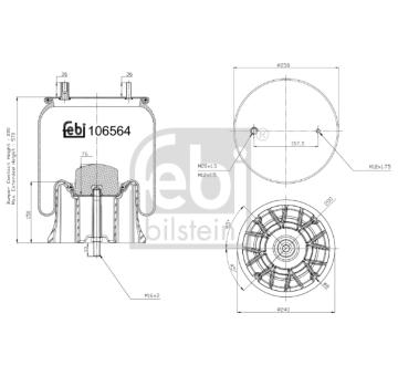 Mech, pneumaticke odpruzeni FEBI BILSTEIN 106564