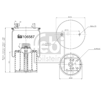 Mech, pneumaticke odpruzeni FEBI BILSTEIN 106587